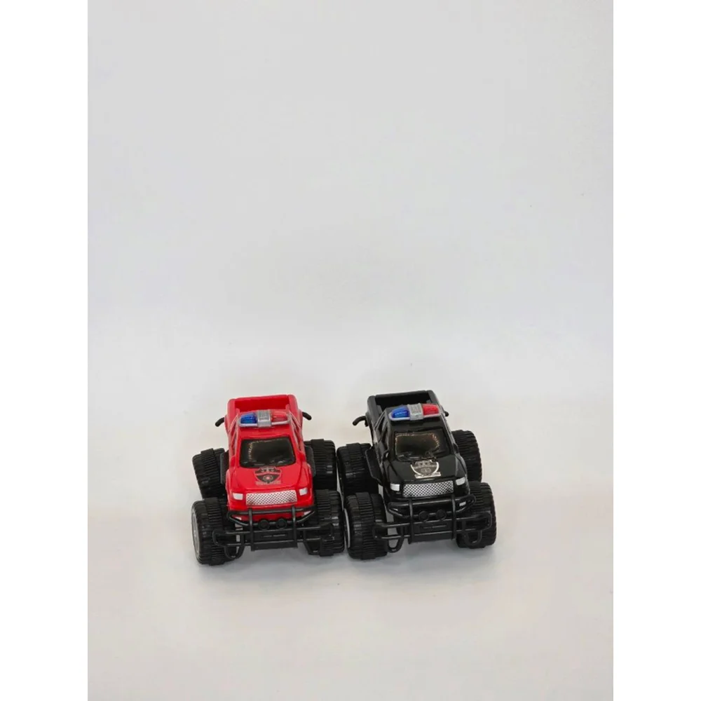 Boys Unbranded Cars & Vehicles One Size Red Black Police Monster Trucks